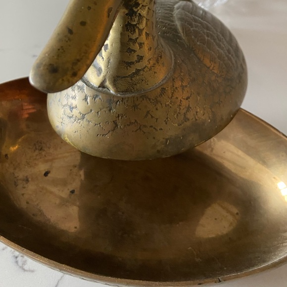 Vintage Brass Duck container. Made in Korea - Picture 2 of 3